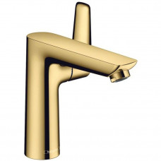 Смеситель для раковины Hansgrohe Talis E 150 однорычажный со сливным гарнитуром полированное золото 71754990