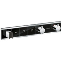 Термостат скрытого монтажа Hansgrohe RainSelect для 3 потребителей черный/хром 15356600