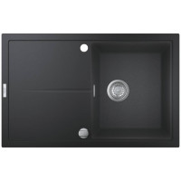 Мойка кухонная композитная GROHE K400 с крылом 780x500 мм черный гранит 31639AP0