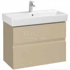 Тумба под раковину Roca Oleta подвесная 2 ящика 760x548x374 мм капучино матовый A857640515