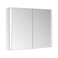 Зеркальный шкаф Keuco Somaris 100x71x12.8 см 2-дверный IP 44 с обогревом 14503002101