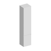 Пенал подвесной Kerama Marazzi Cubo 165 см левый белый матовый CUB.165Lh\WHT.M