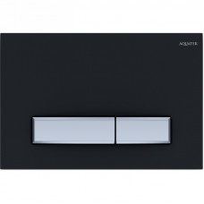 Панель смыва KDI Slim 009D-2 черный матовый прямоугольная клавиша хром KDI-0000031