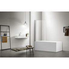 Шторка на ванну Aquanet Delta SBA 08015CH 800x1500 мм поворотная хром AQ DEL SBA 08015CH
