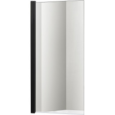 Шторка на ванну Aquanet Delta SBA 08015BL 800x1500 мм поворотная черный профиль AQ DEL SBA 08015BL