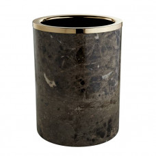 Ведро без крышки 3SC Palace Marmo D20 h25 см мрамор Emperador dark/золото 24к PA65AEMGD
