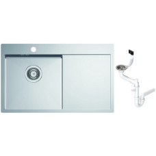 Мойка кухонная Alveus Quarto 30 780x480х190 мм с сифоном 1124384