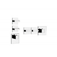 Смеситель для душа Gessi Rettangolo Wellness встраиваемый Black XL 43214299