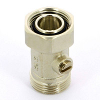 Узел радиаторный прямой Uni-Fitt 3/4 EK x 3/4 EK со встроенным краном 194N3300