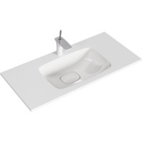 Раковина AQUATON Malaga 1000 975х460х180 мм литьевой мрамор Mal.10.04.D