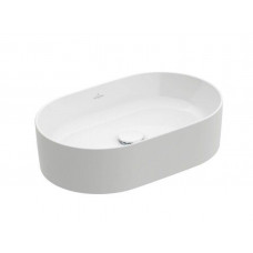 Раковина накладная Villeroy & Boch Collaro 560х360х145 мм CeramicPlus Stone White 4A1956RW Раковина накладная Villeroy & Boch Collaro 560х360х145 мм CeramicPlus Stone White 4A1956RW