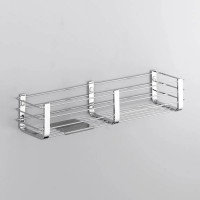 Полка двойная Colombo Design Complimenti 44x11 см хром B9633.CR