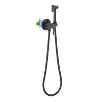 Комплект для гигиенического душа встроенный Aquatek Европа матовый черный AQ1021MB