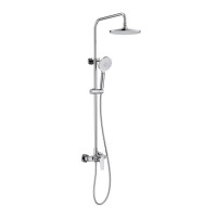 Душевая система со смесителем для душа Aquanet Бетта 220 мм хром AQ2160CR