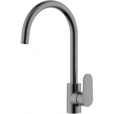 Смеситель для кухни Aquanet Ника полукруглый излив оружейная сталь AQ1882BGM Смеситель для кухни Aquanet Ника полукруглый излив оружейная сталь AQ1882BGM