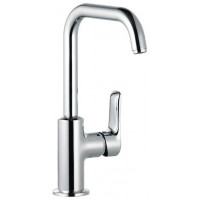 Смеситель для раковины Kludi PureSolid 205 мм со сливным гарнитуром 5 л/мин 340250575