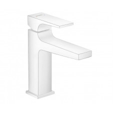 Смеситель для раковины Hansgrohe Metropol 117 мм клапан Push-Open белый матовый 32507700