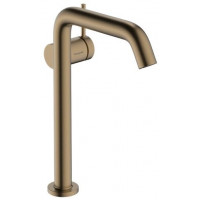 Смеситель для раковины Hansgrohe Tecturis S 237 мм Push-Open CoolStart шлифованная бронза 73370140