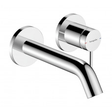 Смеситель для раковины Hansgrohe Tecturis S 165 мм настенный на 2 отверстия внешняя часть хром 73350000