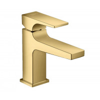 Смеситель для раковины Hansgrohe Metropol 89 мм клапан Push-Open полированное золото 32500990