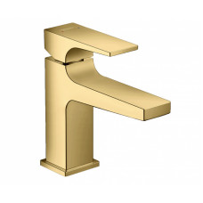 Смеситель для раковины Hansgrohe Metropol 89 мм клапан Push-Open полированное золото 32500990
