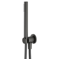 Душевой гарнитур с запорным клапаном Plumberia Selection IXO шланг 150 см графит HST3018GR