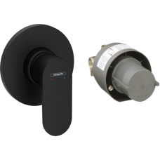 Смеситель для душа Hansgrohe Rebris S встраиваемый комплект на 1 потребитель черный матовый 72648670 Смеситель для душа Hansgrohe Rebris S встраиваемый комплект на 1 потребитель черный матовый 72648670