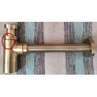 Сифон для раковины Margaroli 250LOB металл Old Brass 250LOB