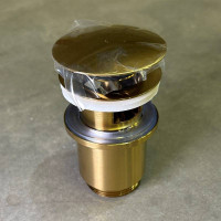 Донный клапан Arrowhead 1 1/4 80 мм с переливом золото 740007
