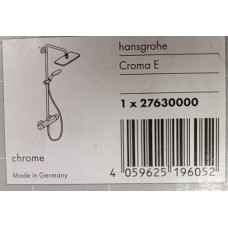 Душевая система Hansgrohe Croma E 280 1jet с термостатом 27630000