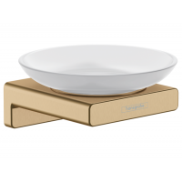 Мыльница Hansgrohe AddStoris 107x109x52 мм шлифованная бронза 41746140