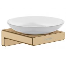 Мыльница Hansgrohe AddStoris 107x109x52 мм шлифованная бронза 41746140