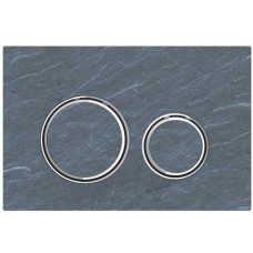Клавиша смыва Geberit Sigma21 двойная сланец Mustang/хром 115.884.JM.1
