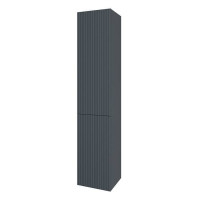 Пенал для ванной Tiffany World Shape 170x32x35 см подвесной правый серый матовый SHAP170 Grey DX RAL 7016