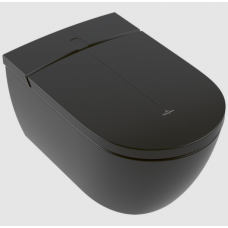 Унитаз-биде подвесной Villeroy & Boch ViClean-L6 безободковый 385х595 мм Pure Black V0E200R7