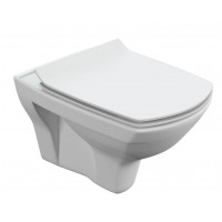 Подвесной унитаз Cersanit Carina XL Clean On с сиденьем slim S-MZ-CARINA-XL-COn-S-DL-w