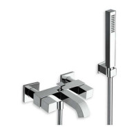 Смеситель для ванны с душем Cristal QD 100 51 двухвентильный хром QD10051