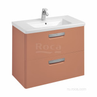 Тумба под раковину подвесная Roca The Gap 800 мм 2 ящика терракота ZRU9307839