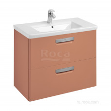 Тумба под раковину подвесная Roca The Gap 800 мм 2 ящика терракота ZRU9307839