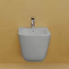 Биде подвесное Kerasan Tribeca 54х35 см с креплением WB9N Grigio matt 512559