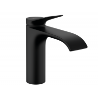Смеситель для раковины Hansgrohe Vivenis 110 с донным клапаном черный матовый 75020670