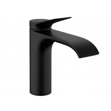 Смеситель для раковины Hansgrohe Vivenis 110 с донным клапаном черный матовый 75020670