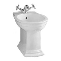 Биде напольное Devon&Devon Westminster 56х36 см 1 отверстие белый IBBID1FWES