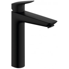 Смеситель для раковины Hansgrohe Logis 190 со сливным гарнитуром черный матовый 71090670 Смеситель для раковины Hansgrohe Logis 190 со сливным гарнитуром черный матовый 71090670