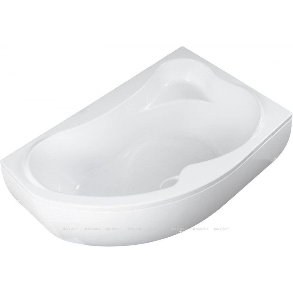 Ванна акриловая Aquanet Capri 160x100 R правосторонняя с каркасом и сливом-переливом 00205386