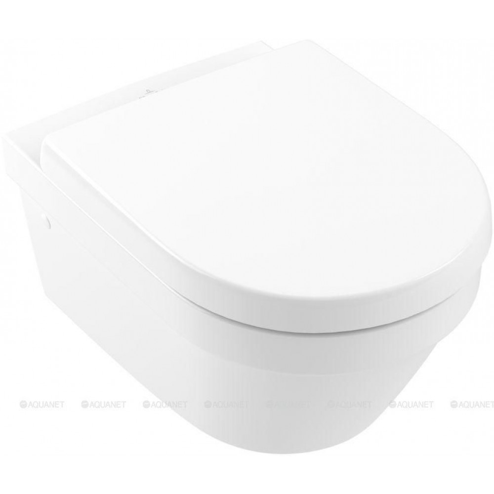 Унитаз подвесной Villeroy & Boch Architectura 370x530 мм с сиденьем 4694HR01