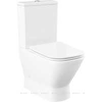 Чаша напольного унитаза Aquanet Fine-C Rimless с сиденьем Soft Close Slimseat FINE-C