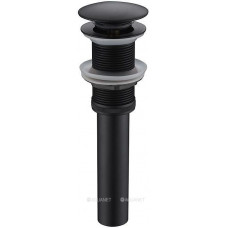 Донный клапан Bravat P6420BW-ENG латунь без перелива черный P6420BW-ENG