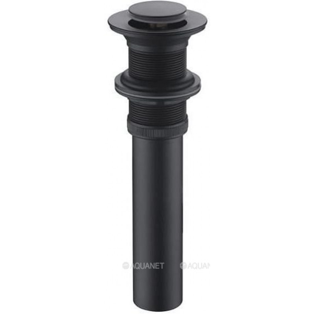 Донный клапан Bravat P6443BW-ENG латунь без перелива черный P6443BW-ENG