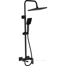 Душевая система Haiba HB24639-7 с изливом и тропическим душем черный HB24639-7 Душевая система Haiba HB24639-7 с изливом и тропическим душем черный HB24639-7